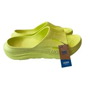 Hoka Ora Recovery Slide Size Mens 14 / W 16 \'Citrus Glow\' Lime Green Sandals NEW $_57.PNG?set_id=880000500F main image 4